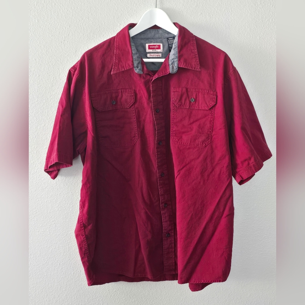 Wrangler Button Down Long Sleeve Shirt Size XL
